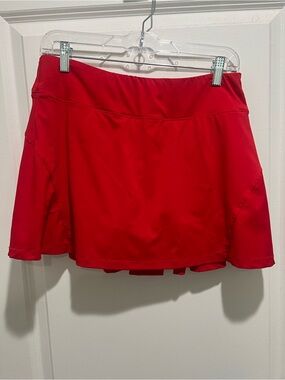 Women's Red Circle Skater Skirt